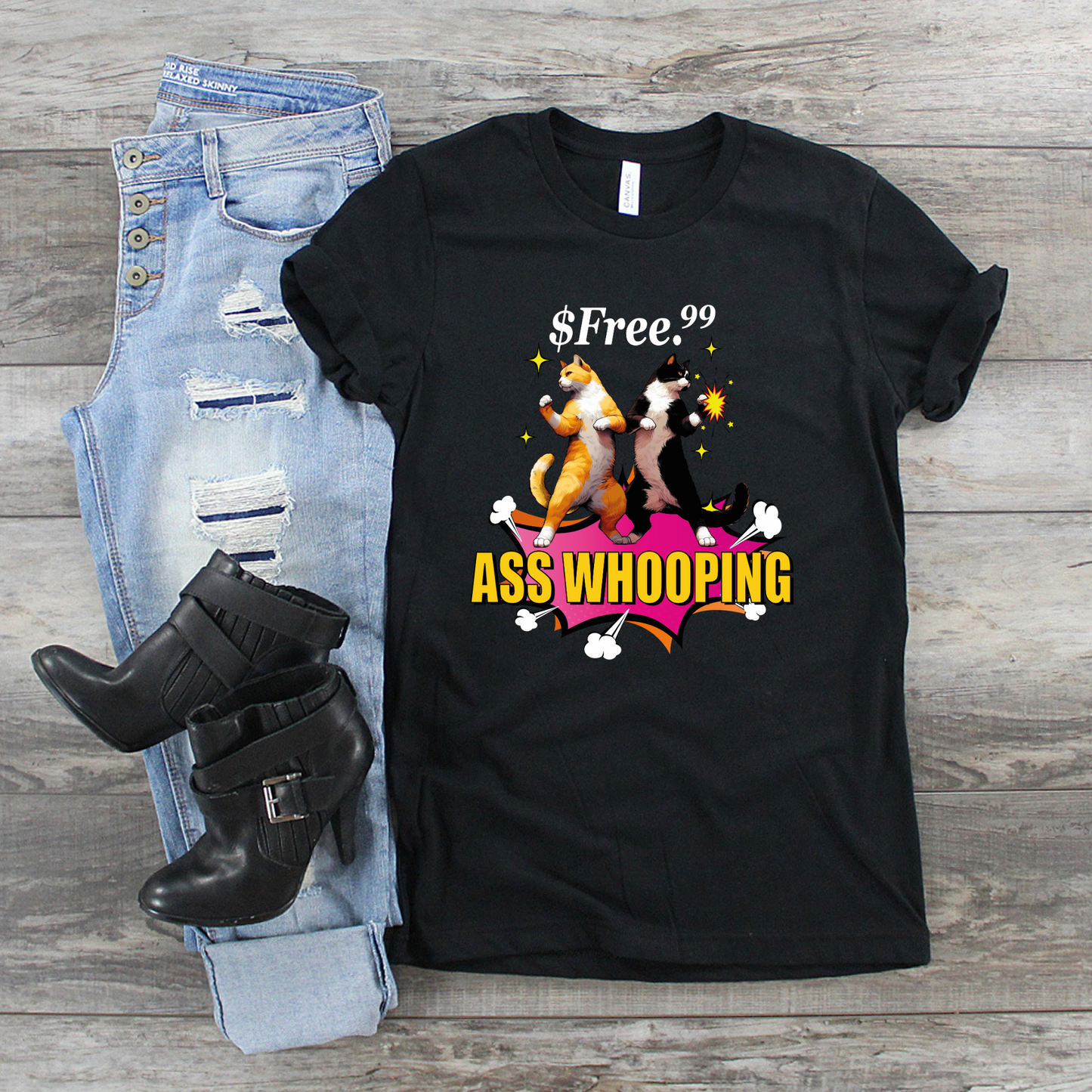 FREE 99 ASS WHOOPING T SHIRT